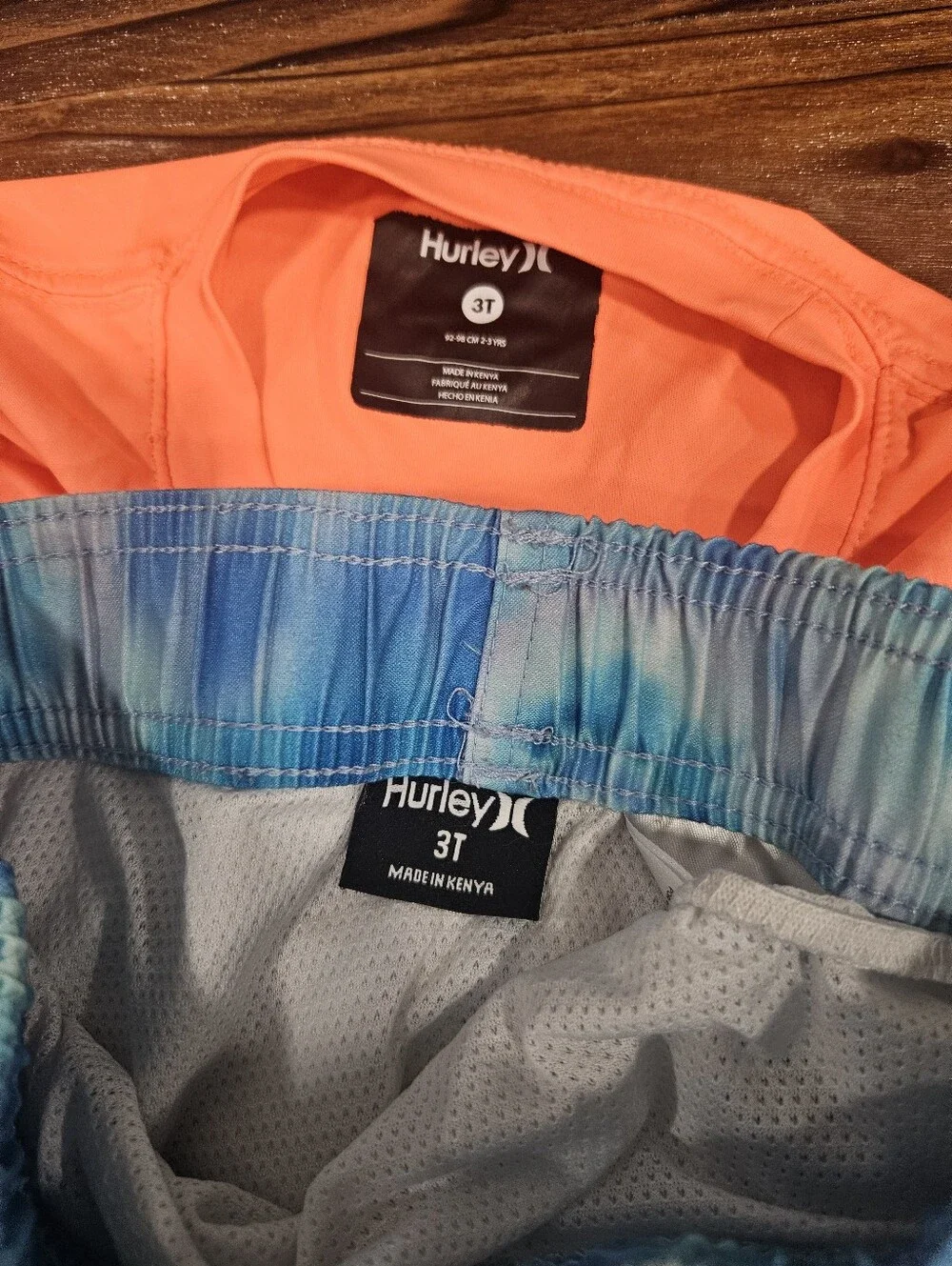Toddler 3T Hurley Board Swim Shorts Trunks And Sun Sheild Shirts Bundle